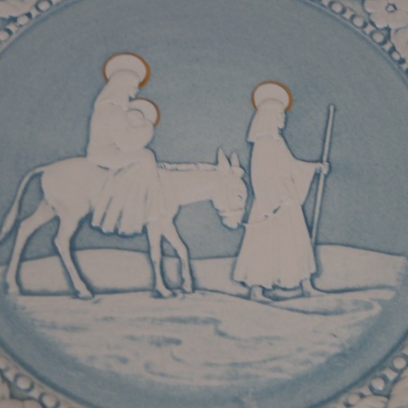 Vernon Metlox Xmas Plate 1975 Songs of Christmas O Holy Night 8.5 inch Vintage - Picture 3 of 9